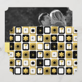 Cartes photos d'or rétro glamour (Devant / Derrière)