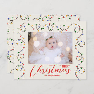 Cartes photos du brin de Noël Budget