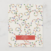 Cartes photos du brin de Noël Budget (Dos)