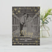 Cartes photos Joyeuses et Bright Snowflakes (Debout devant)