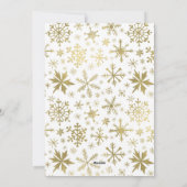 Cartes photos Joyeuses et Bright Snowflakes (Dos)