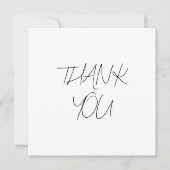 Cartes photos Mariages carré Merci (Devant)