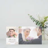 Cartes photos Mariages de fleurs blanches et d'or (Debout devant)