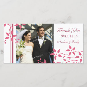 Cartes photos Mariages de Merci rose
