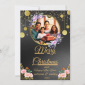 cartes photos mariés et joyeux noël (Devant)