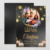 cartes photos mariés et joyeux noël (Devant / Derrière)