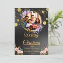 cartes photos mariés et joyeux noël
