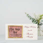 Cartes photos personnalisés Gold Frame (Debout devant)