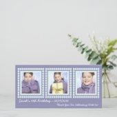 Cartes photos pourpres de Merci de fille (Debout devant)