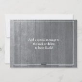 Cartes photos rustiques du Bunting de Noël (Dos)