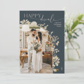 Cartes photos vintage Gold Happy Diwali (Debout devant)