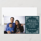 Cartes photos vintages chrétiens turquoises de (Devant / Derrière)