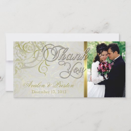 Cartes photos vintages du Merci d'or Rococo (Devant)