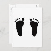 Cartes pieds baie et invitations (Devant / Derrière)