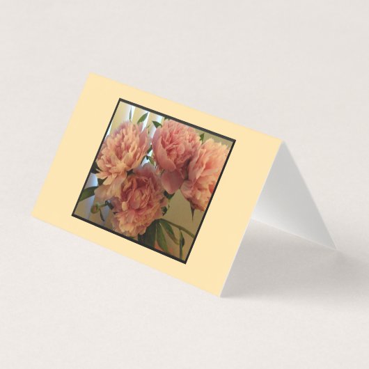 Cartes Pink Peony pliées - Pack de 25 (Front)