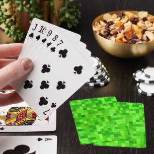 Cartes Pixels de jeu vert