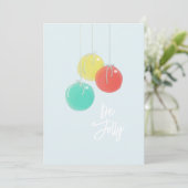 Cartes plates à boules de Noël (Debout devant)