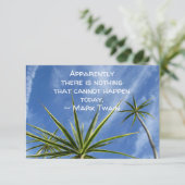 Cartes plates avec citation de Mark Twain sur les (Debout devant)