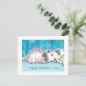 Cartes plates de la Saint-Valentin pour porcelets  (Debout devant)