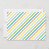 Cartes plates de Merci coloré d'acclamation (Dos)