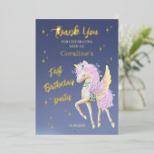 Cartes plates de remerciement pour le 1er annivers (Debout devant)