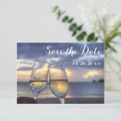 Cartes plates de sauvegarde de date de plage de co (Debout devant)