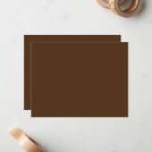 Cartes Plates | Design Brun Minimaliste (Devant/Arrière en situation)