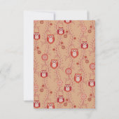 Cartes plates en Merci Retro Owls (Dos)