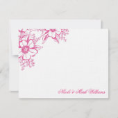 Cartes plates faites sur commande florales (Devant)