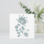 Cartes plates Gem Stone Gold Filigree (Debout devant)