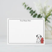 Cartes plates illustrées de Chiens Mignons & Borne (Debout devant)