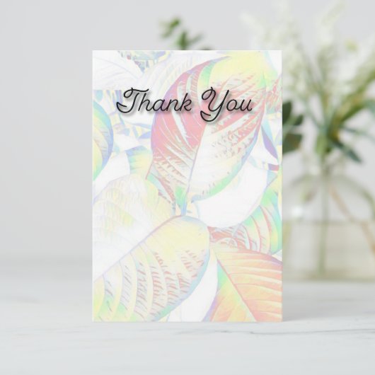 Cartes plates "Merci" (Debout devant)