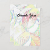 Cartes plates "Merci" (Devant / Derrière)