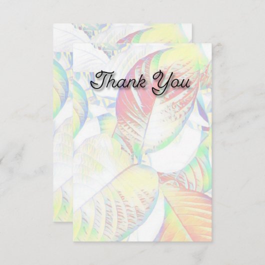 Cartes plates "Merci" (Devant / Derrière)