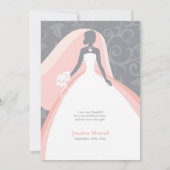 Cartes plates Merci Fête des mariées (Dos)