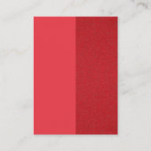 Cartes plates pailletées rouge à deux tons – Perso (Devant)