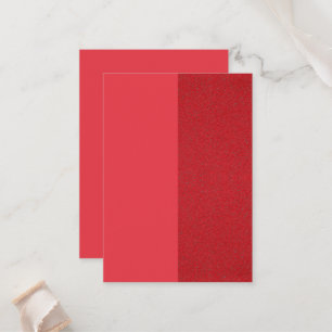 Cartes plates pailletées rouge bicolore – Personna