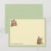 Cartes plates personnalisées avec comptines pour e (Devant / Derrière)