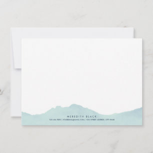 Cartes plates personnalisées de papeterie de