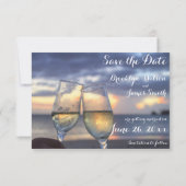 Cartes plates pour annoncer la date de votre maria (Dos)