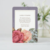 Cartes plates pour l'anniversaire du Mariage Merci (Debout devant)