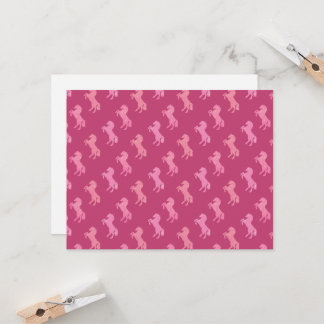 Cartes plates rose déprimant Cowgirl Western