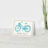 Cartes pliées Aqua Bicycle