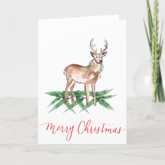 Cartes pliées de cerfs de Noël