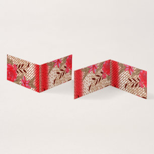 Cartes Pliées   Élégance Florale – Style Moderne