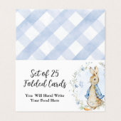 Cartes pliées Peter Rabbit (Outside Unfolded)