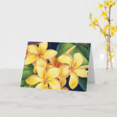 Cartes Plumeria Paradise Tropical (Fleur jaune)