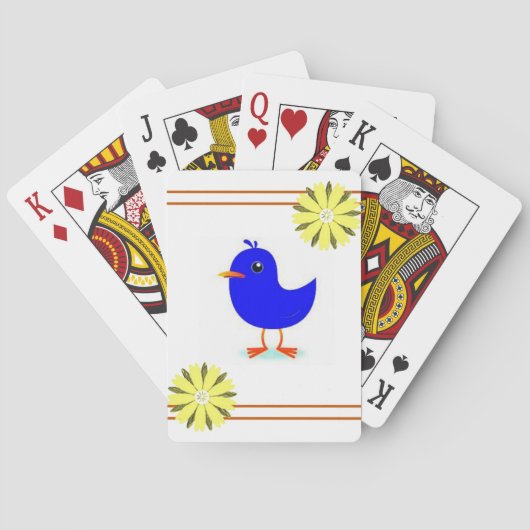 Cartes Pont carte de jeu pour oiseaux (dos)