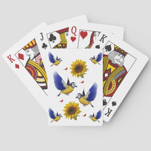 Cartes Pont carte de jeu pour oiseaux (dos)