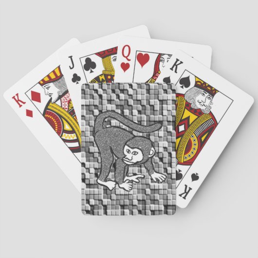 Cartes Pont de carte de jeu de singe (dos)